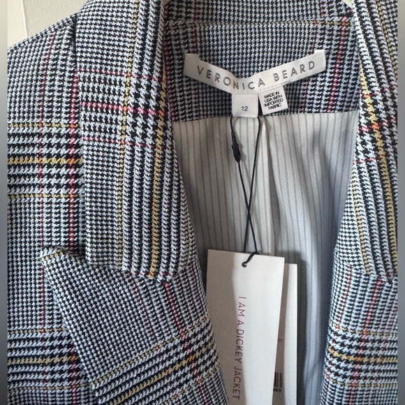 Veronica Beard Beacon Dickey Jacket 12. New . Blue Multi. - Picture 6 of 8